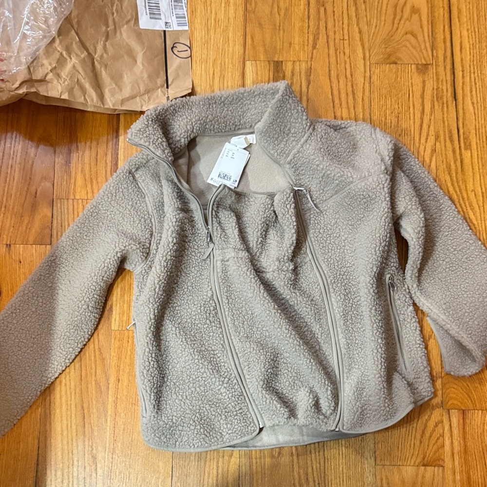 H&M Kids Fleece Jacket in Beige